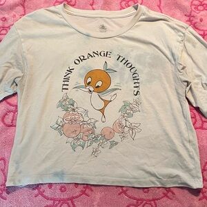 Disney White Tee with Orange Character